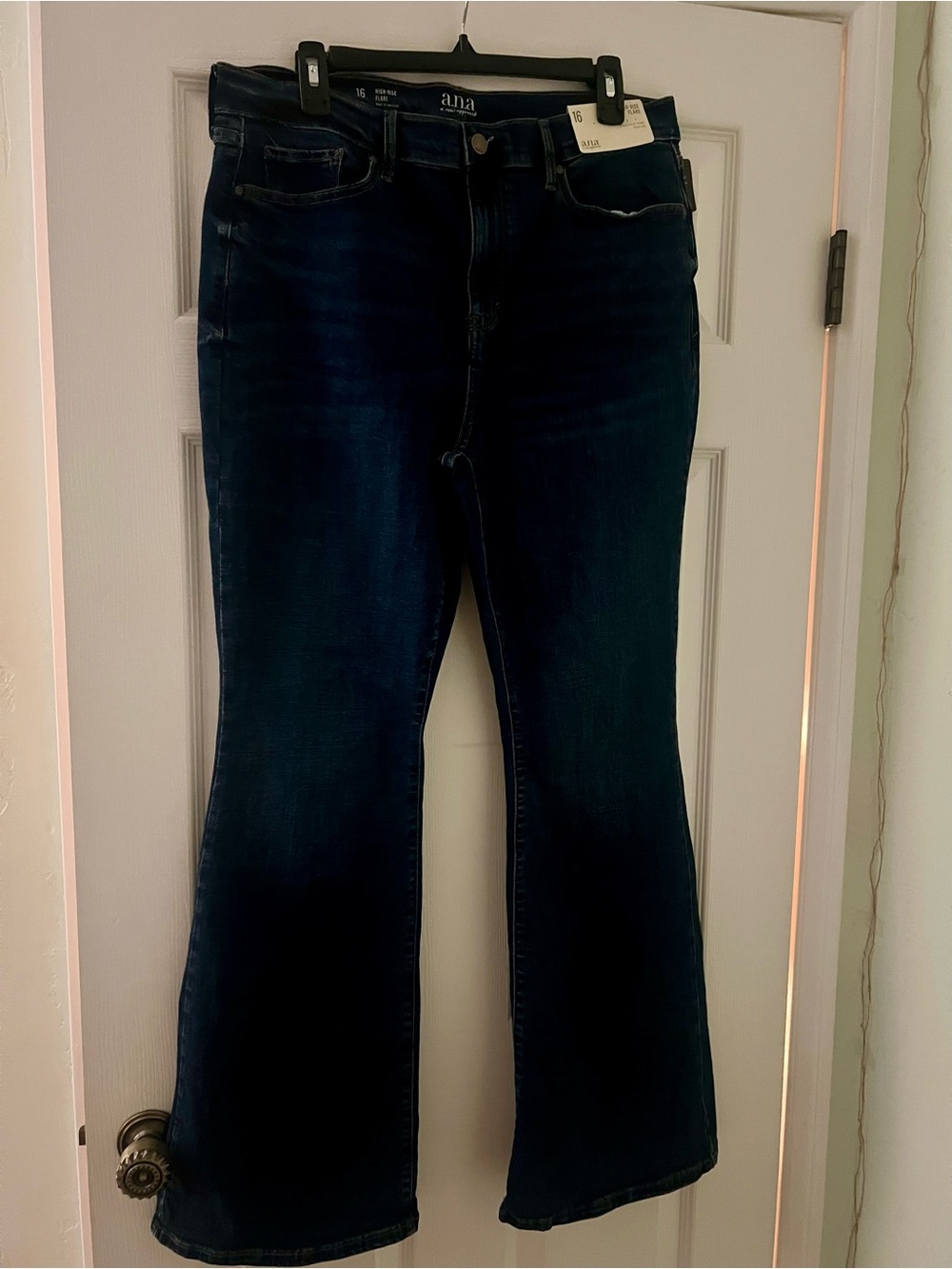 NWT a.n.a Dark Indigo Flared Women's Jeans Size 16